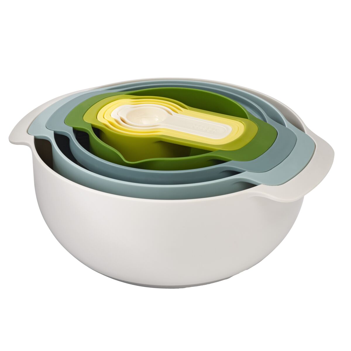 Joseph Joseph 9Piece Dishwasher Safe Compact Nesting Plus Bowl Set Multicolor Kitchen Gadgets